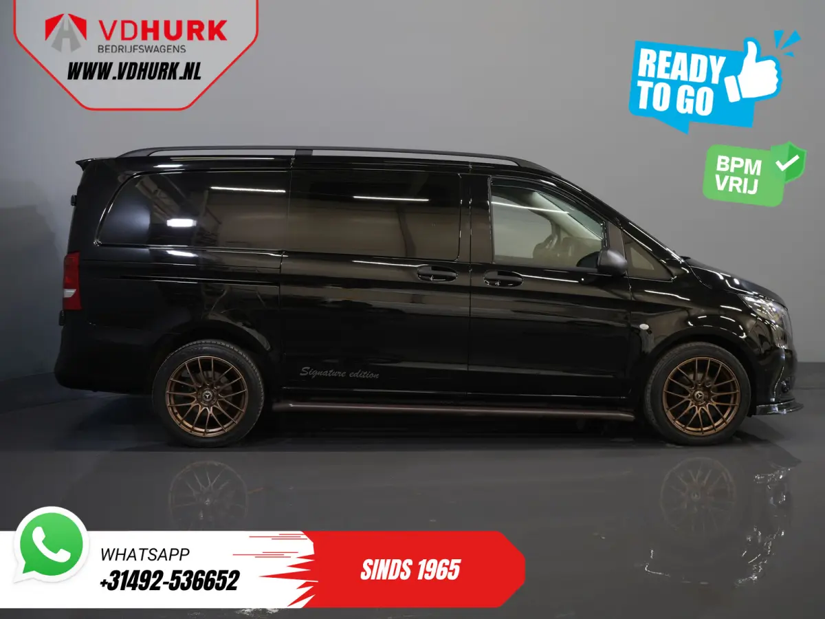 114 CDI Aut. DC Dubbel Cabine Buffl Leder/ 2x Schuifdeur/ Carplay/ Navi/ Spoiler/ Frontlip/ Sidebars/ 18”LMV/ Cruise/ Airco