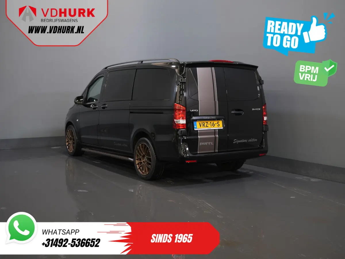 114 CDI Aut. DC Dubbel Cabine Buffl Leder/ 2x Schuifdeur/ Carplay/ Navi/ Spoiler/ Frontlip/ Sidebars/ 18”LMV/ Cruise/ Airco