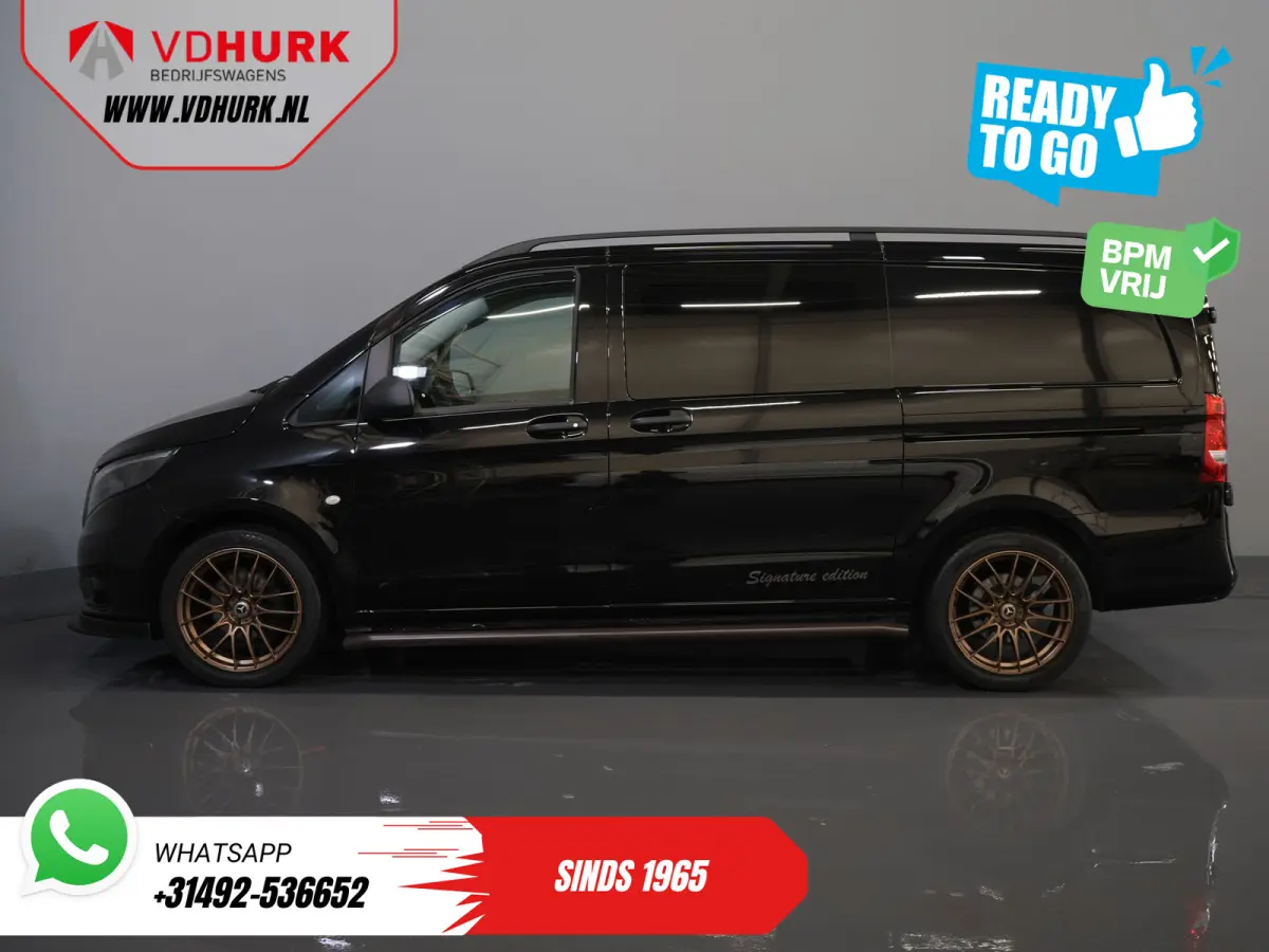 114 CDI Aut. DC Dubbel Cabine Buffl Leder/ 2x Schuifdeur/ Carplay/ Navi/ Spoiler/ Frontlip/ Sidebars/ 18”LMV/ Cruise/ Airco