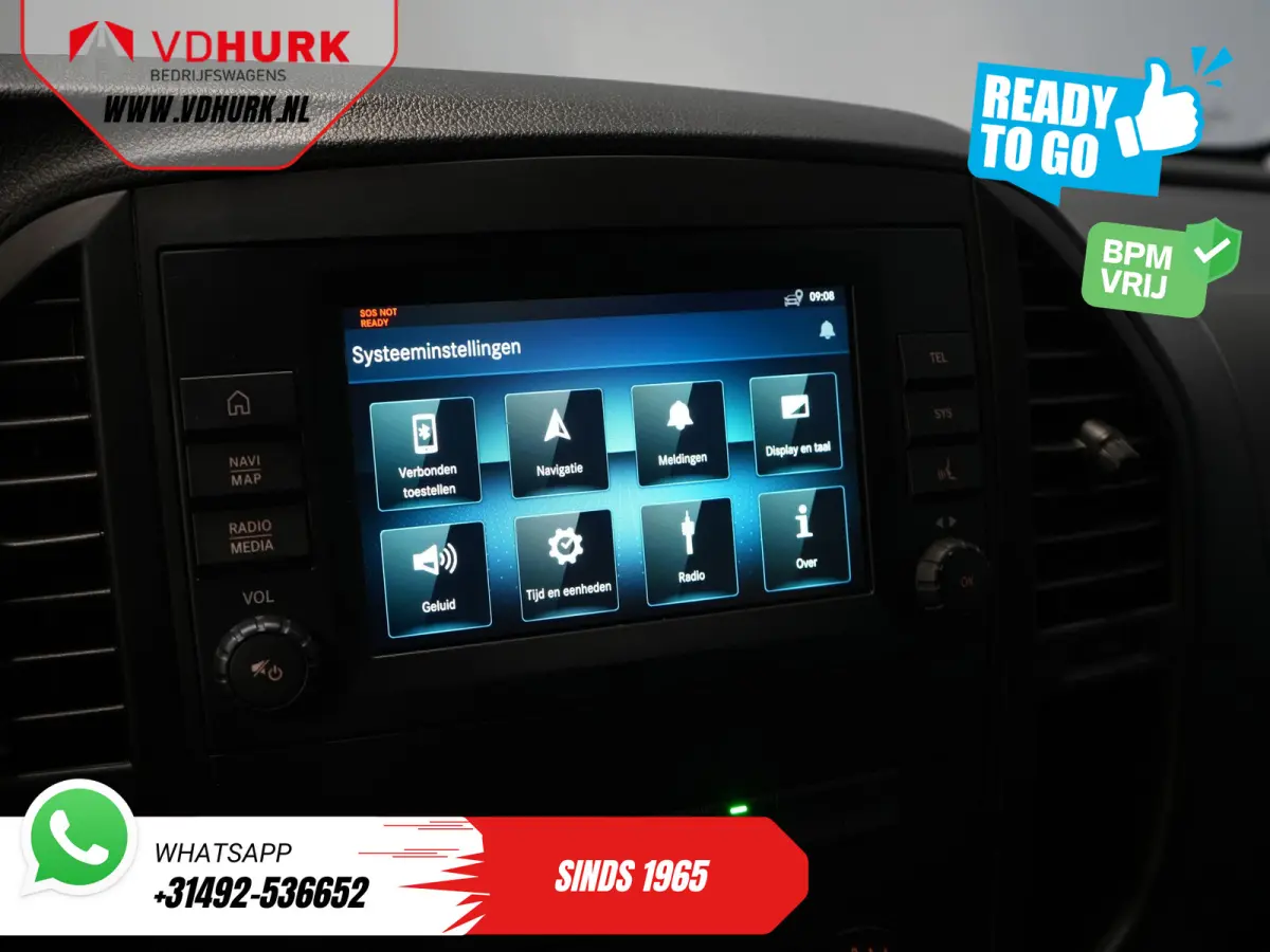 114 CDI Aut. DC Dubbel Cabine Buffl Leder/ 2x Schuifdeur/ Carplay/ Navi/ Spoiler/ Frontlip/ Sidebars/ 18”LMV/ Cruise/ Airco