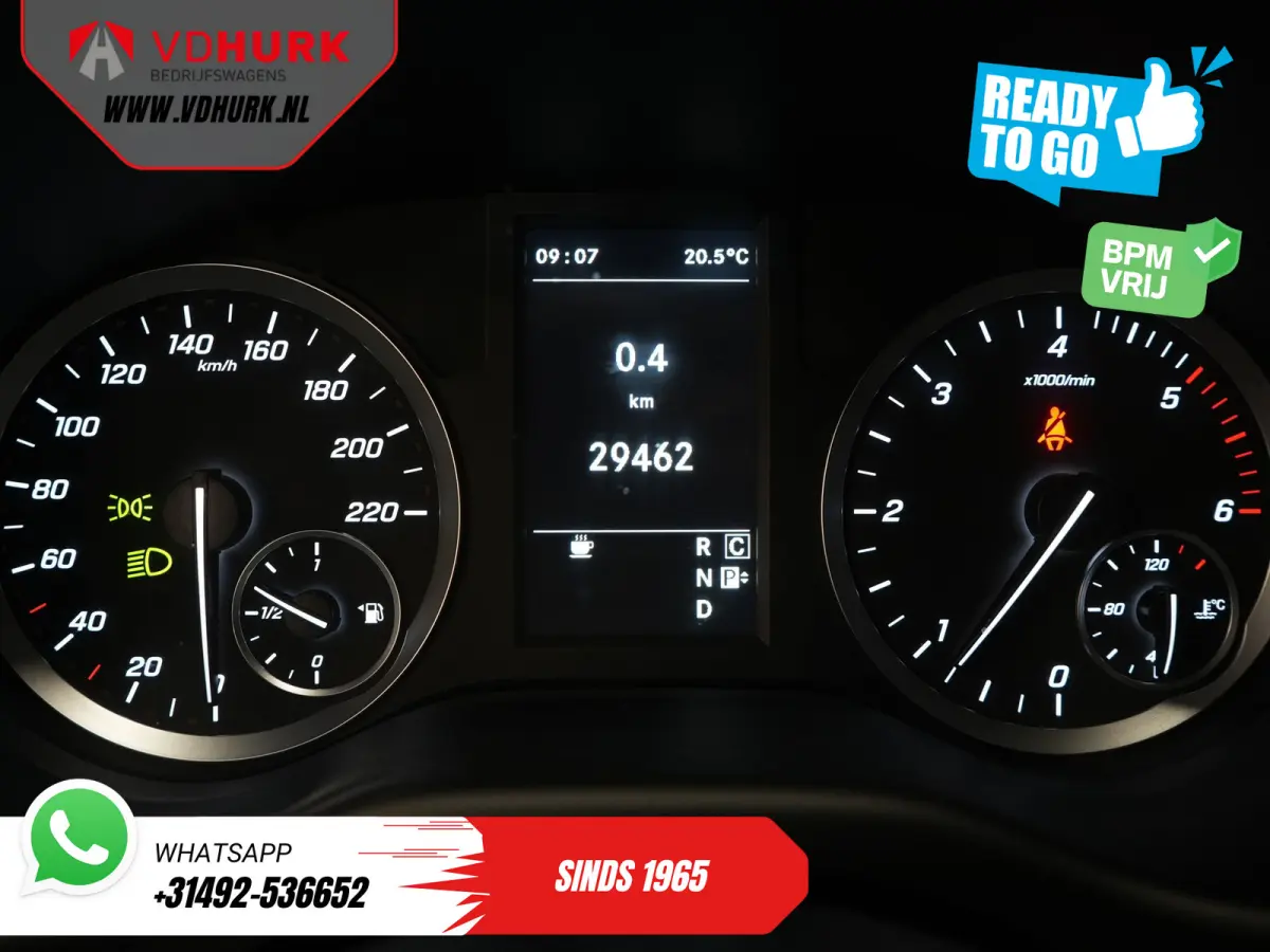 114 CDI Aut. DC Dubbel Cabine Buffl Leder/ 2x Schuifdeur/ Carplay/ Navi/ Spoiler/ Frontlip/ Sidebars/ 18”LMV/ Cruise/ Airco