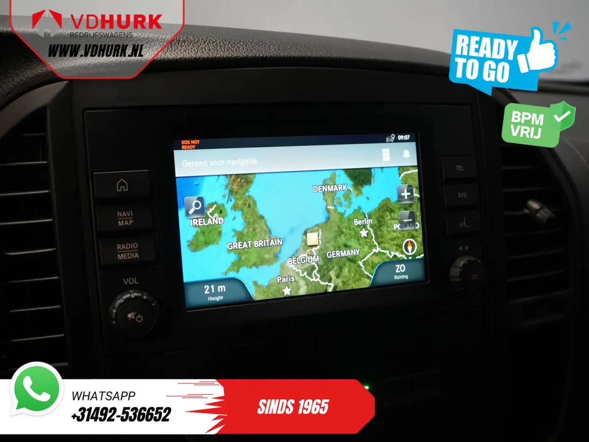 114 CDI Aut. DC Dubbel Cabine Buffl Leder/ 2x Schuifdeur/ Carplay/ Navi/ Spoiler/ Frontlip/ Sidebars/ 18”LMV/ Cruise/ Airco