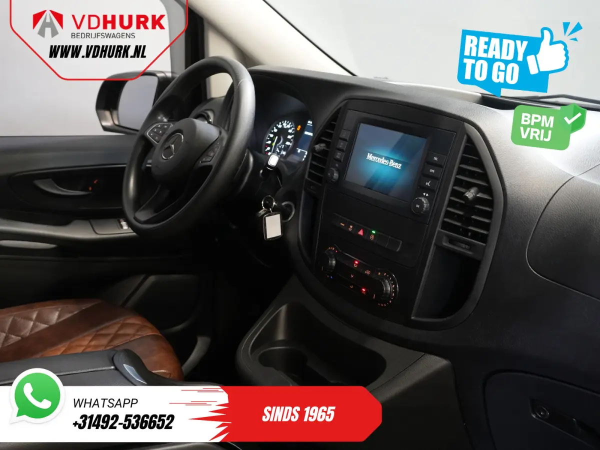 114 CDI Aut. DC Dubbel Cabine Buffl Leder/ 2x Schuifdeur/ Carplay/ Navi/ Spoiler/ Frontlip/ Sidebars/ 18”LMV/ Cruise/ Airco