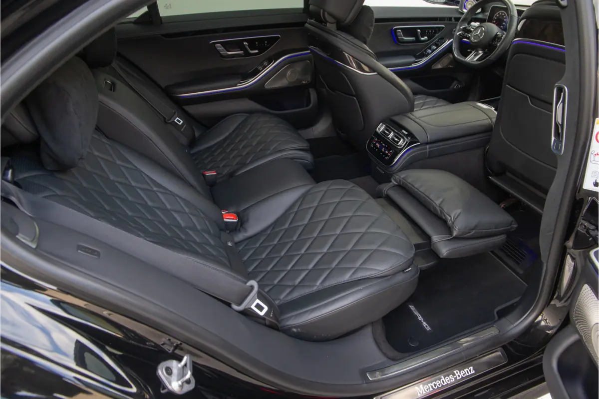 450 Lang AMG Chauffeurspakket, Achterasbesturing, Leder Exclusief, Massage, Burmester, Head-up