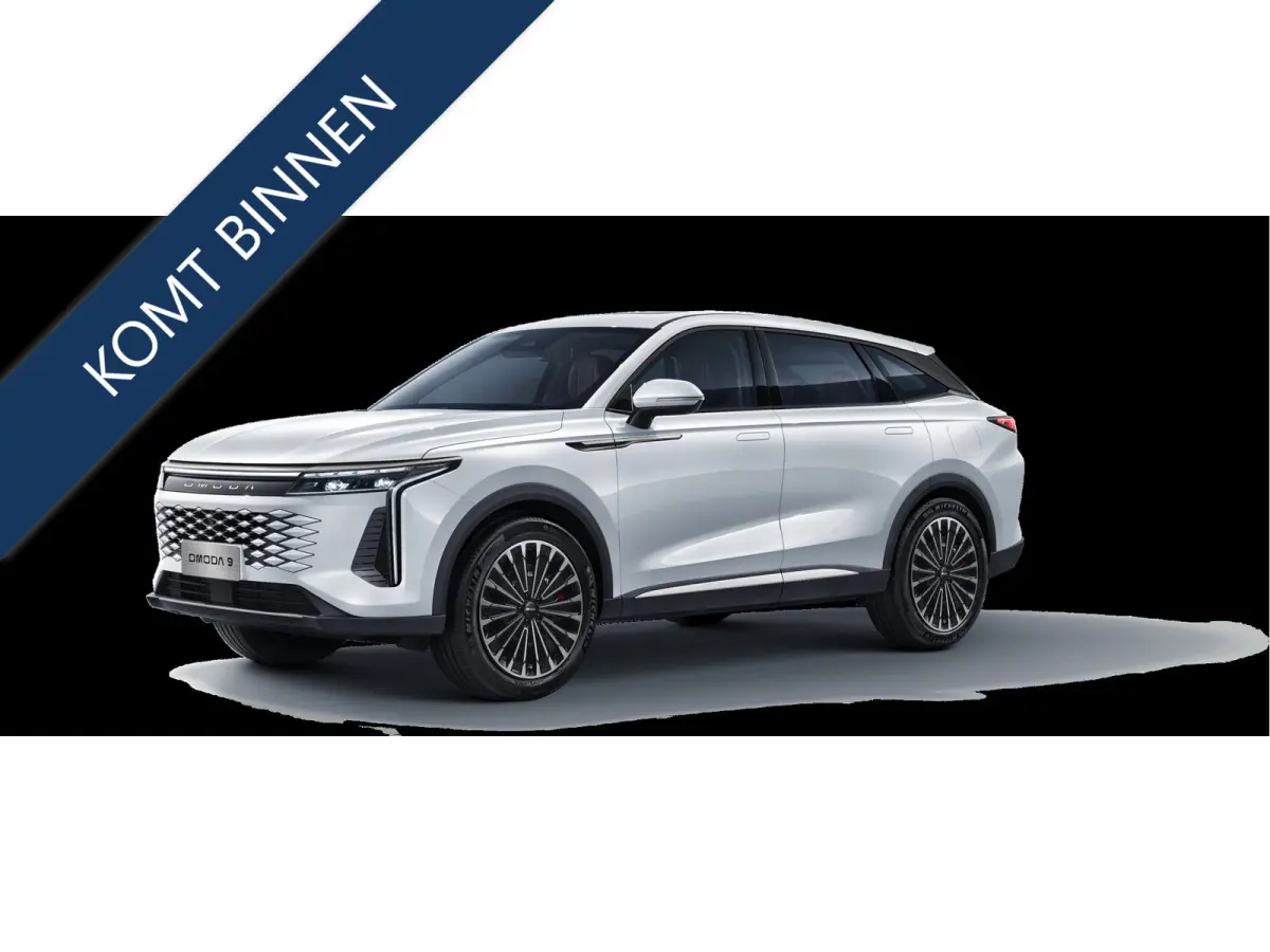 OMODA 9 PREMIUM AWD 538 PK | Stary White |LUXE PHEV SUV | 145 KM ELEKTRISCH | ONGEBRUIKTE NIEUWE AUTO 4WD 4X4