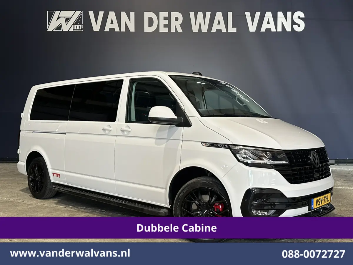 2.0 TDI 150pk Automaat L2H1 BULLI Dubbele Cabine Euro6 Airco | 5-Zits | Camera | Navigatie | Apple Carplay LED, Android Auto, Adaptieve Cruisecontrol, LM Velgen, Leder, 2500kg Trekhaak, Park