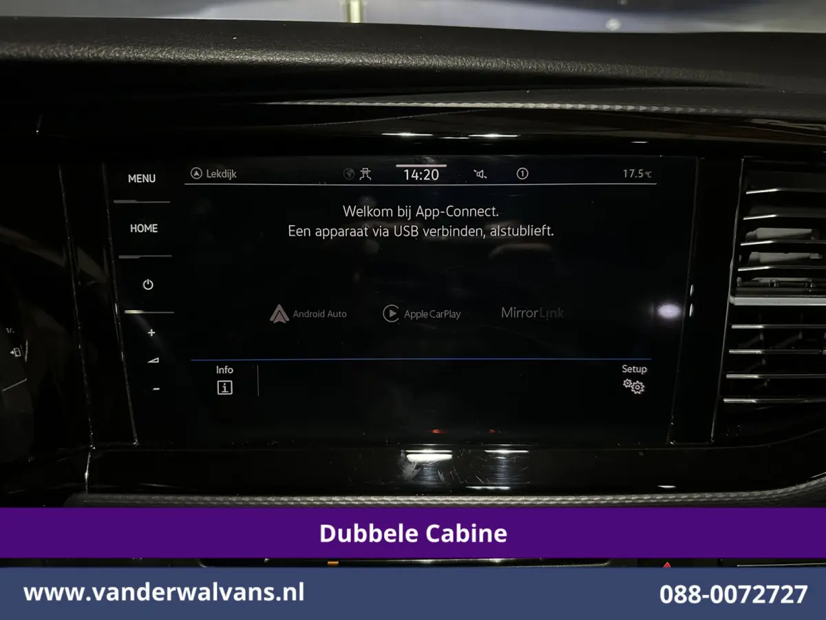 2.0 TDI 150pk Automaat L2H1 BULLI Dubbele Cabine Euro6 Airco | 5-Zits | Camera | Navigatie | Apple Carplay LED, Android Auto, Adaptieve Cruisecontrol, LM Velgen, Leder, 2500kg Trekhaak, Park