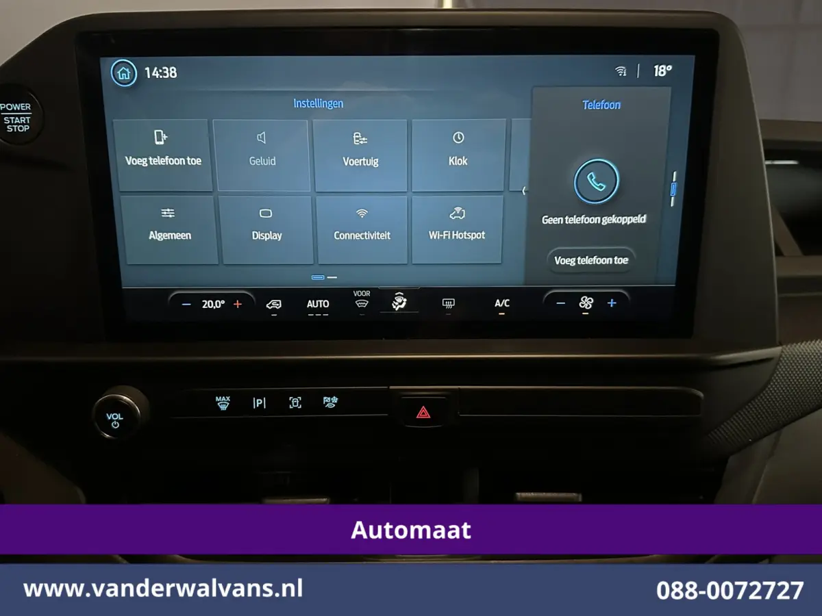 2.0 TDCI 136pk Automaat L1H1 Euro6 Airco | Camera | Apple Carplay | LED | Cruisecontrol | 2470kg Trekhaak Android Auto, Verwarmde voorruit, Parkeersensoren, Bijrijdersbank