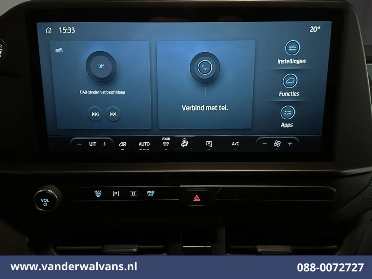2.0 TDCI 136pk L2H1 Euro6 Airco | Camera | LED | Apple Carplay | Cruisecontrol Android Auto, Verwarmde voorruit, Parkeersensoren, Bijrijdersbank, 2740kg trekvermogen
