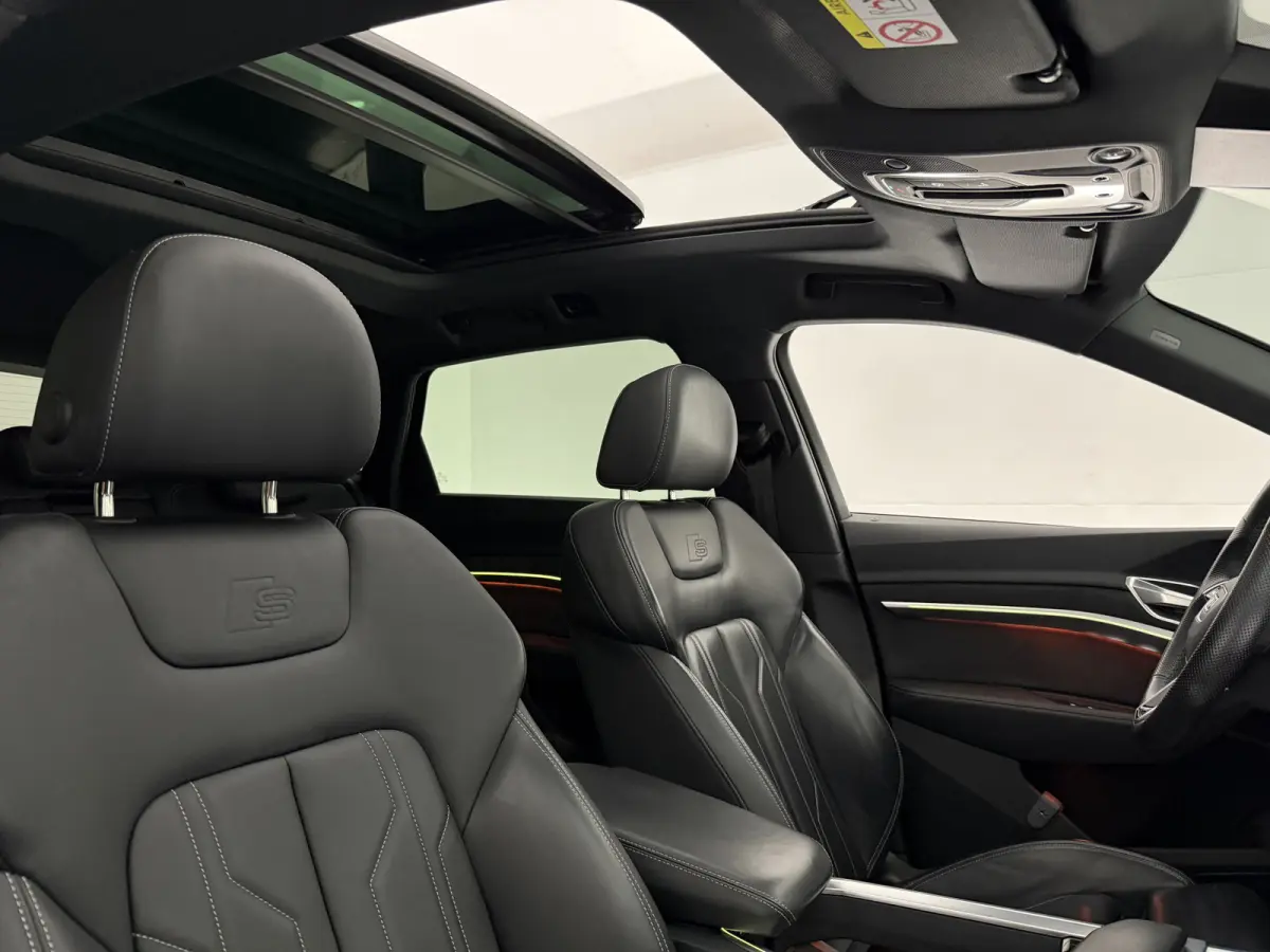 55 quattro S-Line 95 kWh | Snelladen | SOH 91% | Pano | Sfeer | Virtual | Memory | Camera | Cruise | Carplay | Trekhaak | NAP