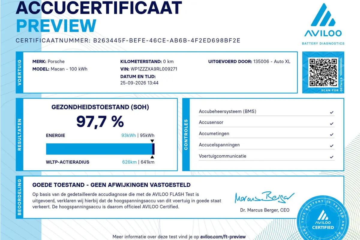 4 100 kWh (98%SOH) Pano Trekhaak SportChrono Luchtvering