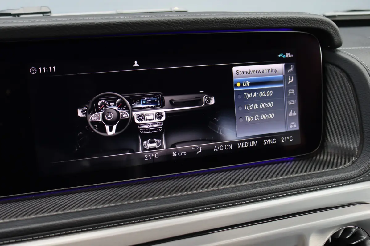 500 V8 | Schuifdak | Distronic+ | Standkachel | Burmester | Massage | Leder Exclusief | Stoelventilatie | Trekhaak | Sfeerverlichting | Apple Carplay |