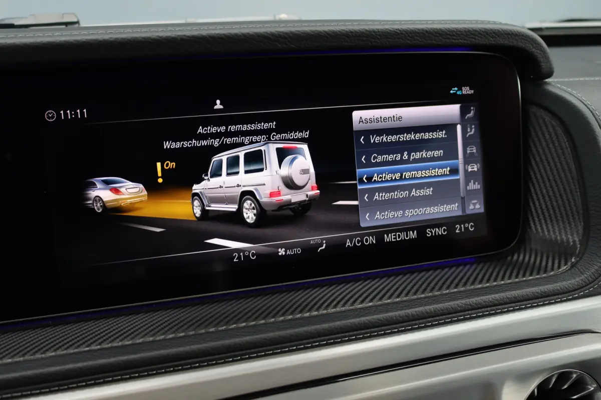 500 V8 | Schuifdak | Distronic+ | Standkachel | Burmester | Massage | Leder Exclusief | Stoelventilatie | Trekhaak | Sfeerverlichting | Apple Carplay |