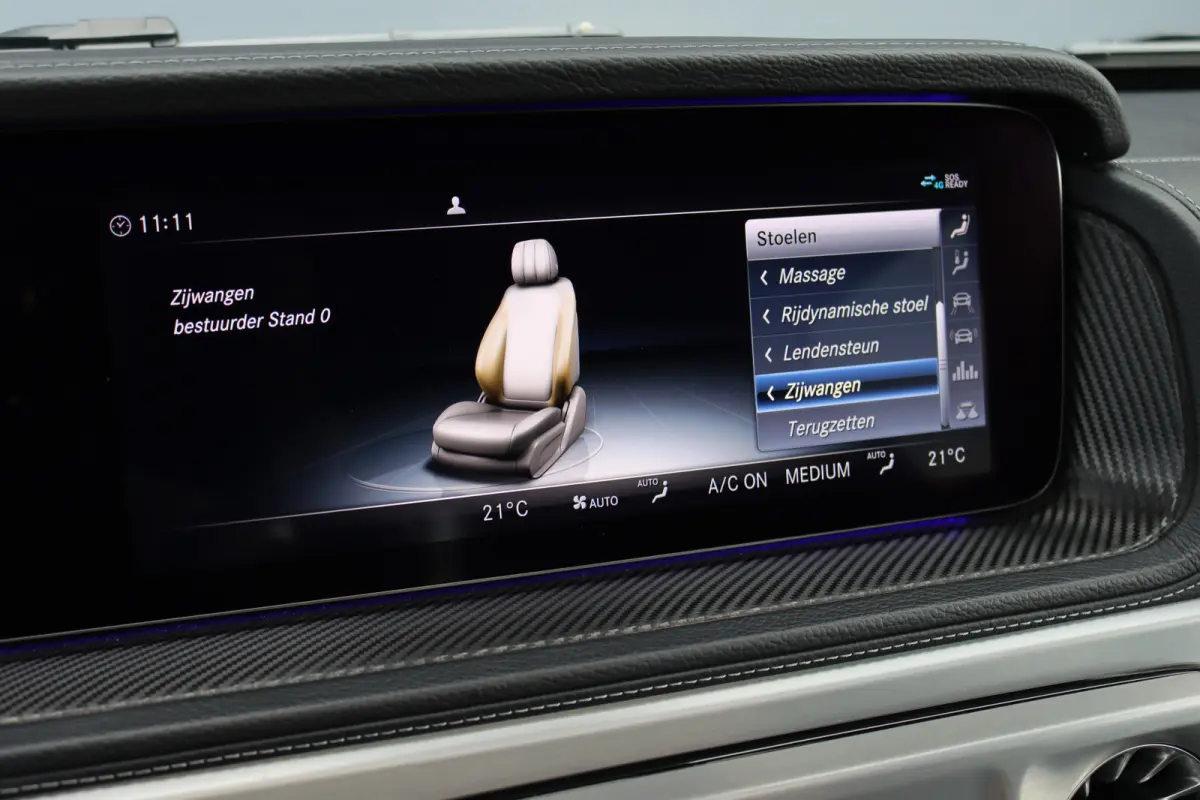 500 V8 | Schuifdak | Distronic+ | Standkachel | Burmester | Massage | Leder Exclusief | Stoelventilatie | Trekhaak | Sfeerverlichting | Apple Carplay |
