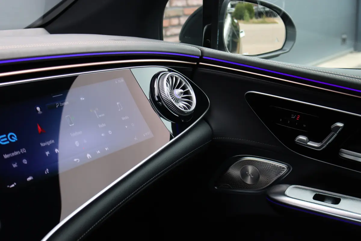 350+ Business Solution Luxury 96 kWh | Hyperscreen | Distronic+ | Panoramadak | Memory | Burmester | Surround Camera | Leder | Digital Light | Keyless Go | 22 kW | Warmtepomp |