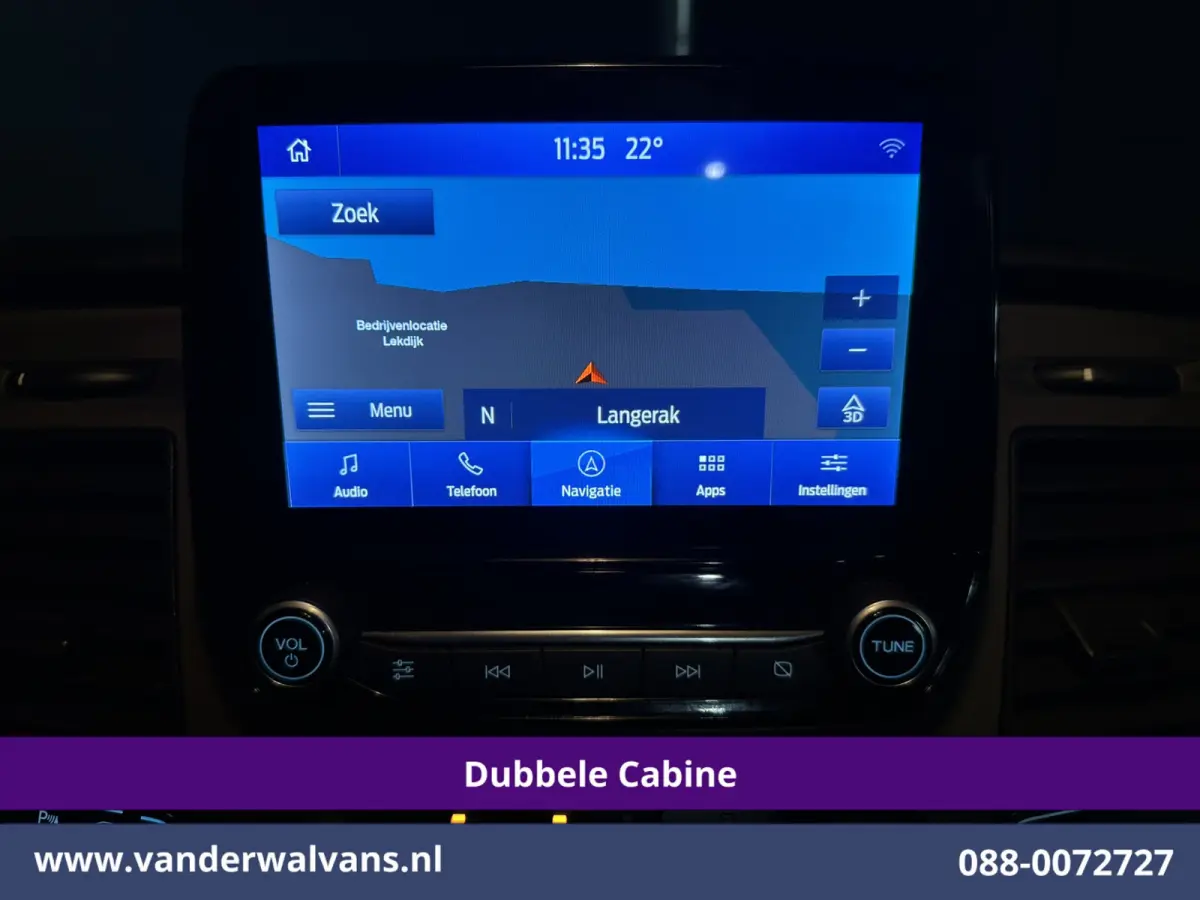 2.0 TDCI 130pk Automaat L2H1 Dubbele Cabine Euro6 Airco | 5-Zits | Camera | Navigatie | LED | Apple Carplay | Cruisecontrol Android Auto, Trekhaak, Stoelverwarming, Parkeersensoren, Achterkl