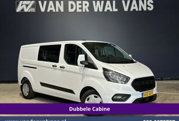 2.0 TDCI 130pk Automaat L2H1 Dubbele Cabine Euro6 Airco | 5-Zits | Camera | Navigatie | LED | Apple Carplay | Cruisecontrol Android Auto, Trekhaak, Stoelverwarming, Parkeersensoren, Achterkl