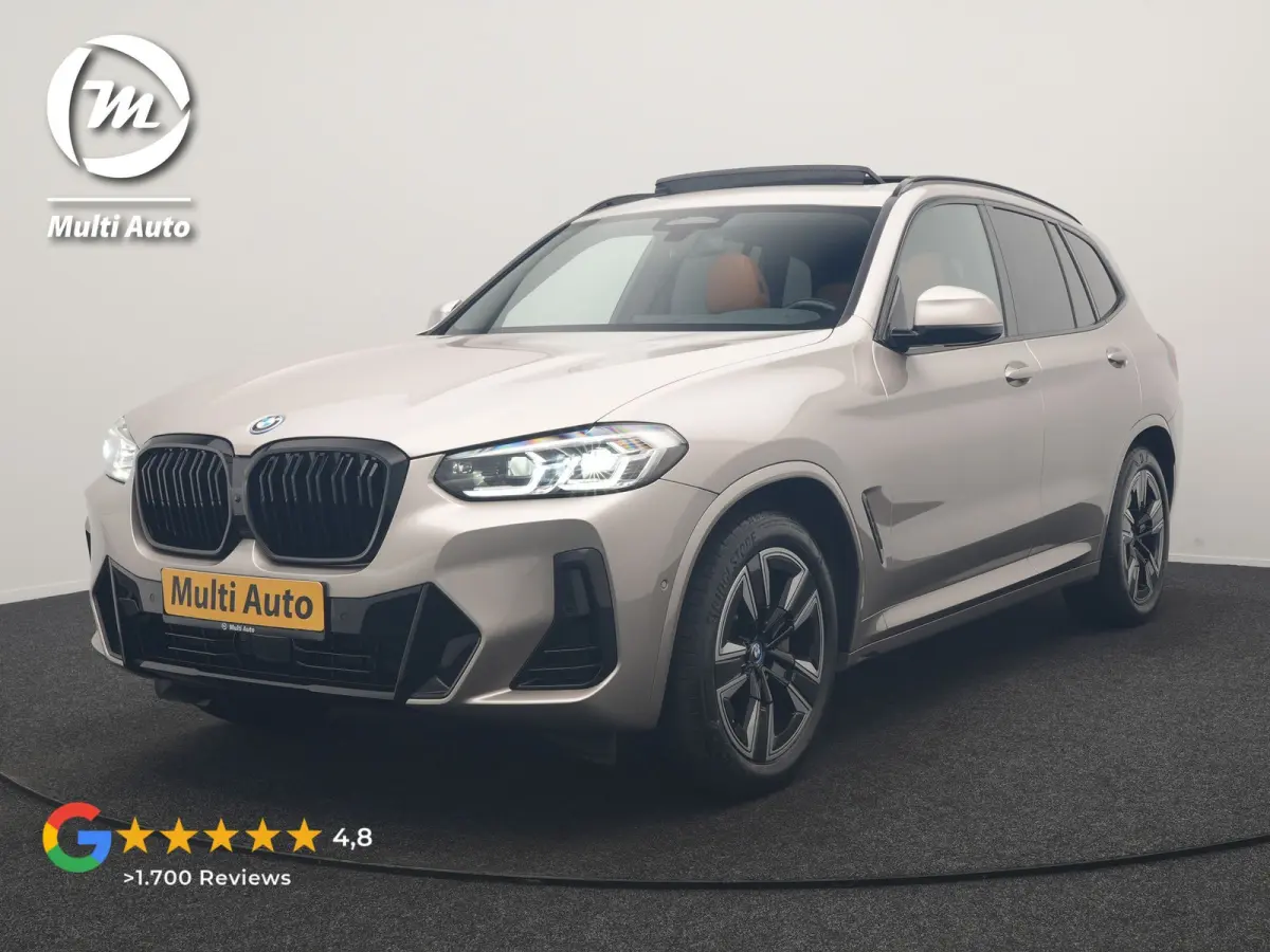 M Sport 80 kWh 286pk Dealer O.H | Panodak | Adaptive Cruise | Camera | Lederen Sportstoelen Memory & Verwarmd | Sfeerverlichting | Blis | Apple Carplay | Navigatie | DAB | 19"L.M