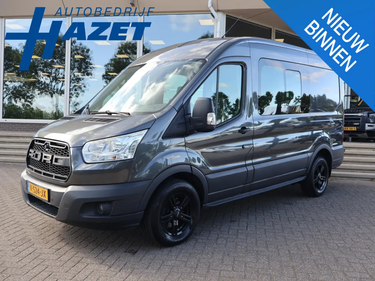 330 2.0 TDCI 130 PK L2H2 DUBBEL CABINE 5-PERS. *85.969 KM* | EURO 6 | TREKHAAK 2650 KG | LMV