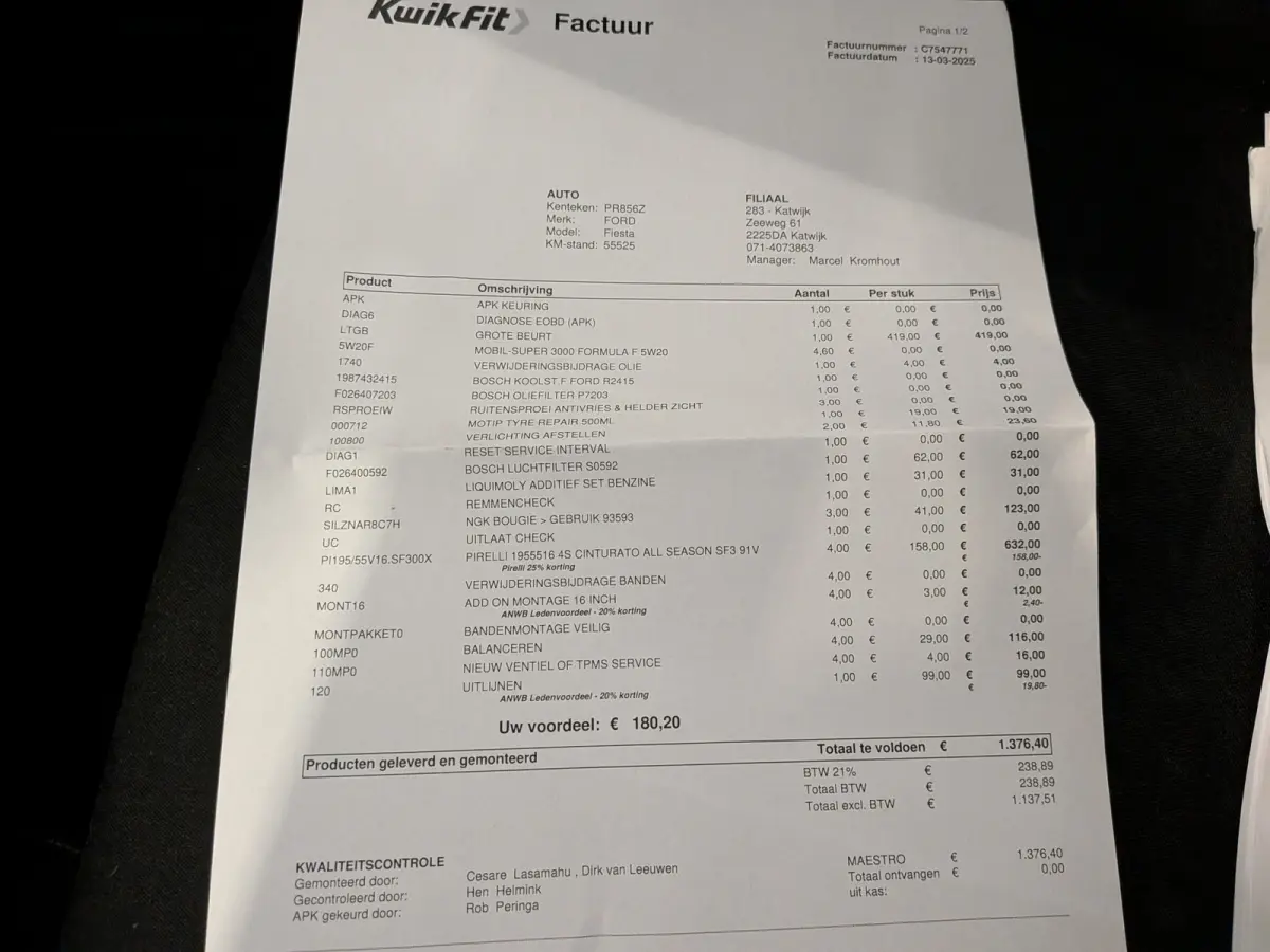 1.0 EcoBoost Titanium Airco, Cruise Control, Stuurbekrachtiging
