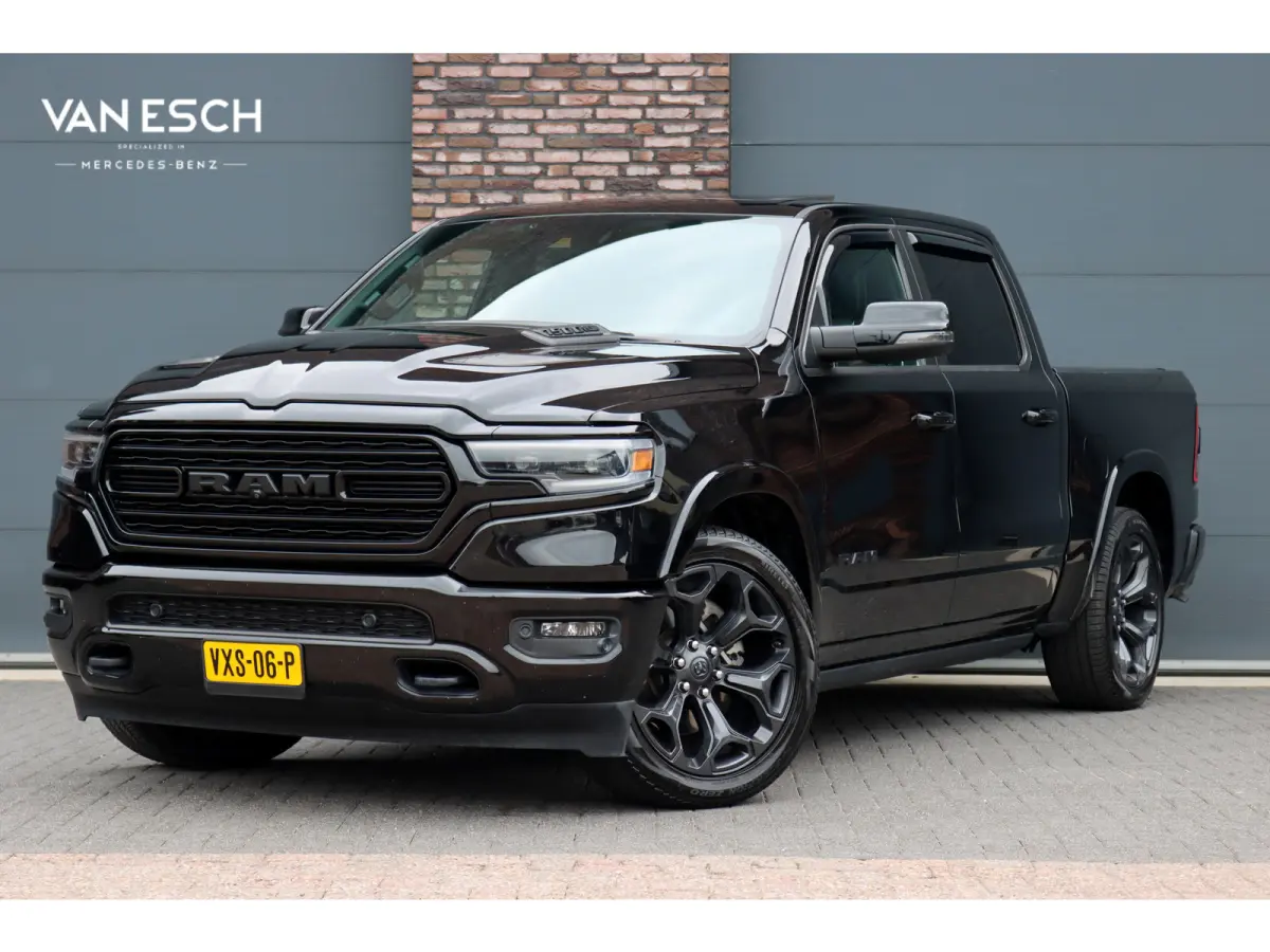 1500 5.7 V8 4x4 Crew Cab Limited | Prins-LPG | Luchtvering | Stoelventilatie V+A | Trekhaak | Panoramadak | ACC | Android Auto/Apple Carplay | HUD | Harman&Kardon | Surround Camera |