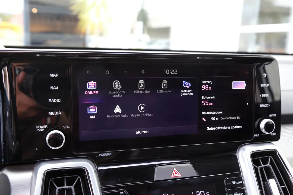1.6 T-GDI Plug-in Hybrid 4WD ExecutiveLine*Fabrieksgarantie*Perfect Onderh.*Parelmoer Wit*Pano/Afneemb.Trekhaak/Bose/ACC met stuurhulp/360Camera/Stoelverw.V+A/Stuurverw./Apple Carplay-Androi