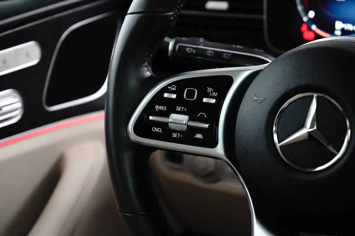350 e 4MATIC Premium AMG-Line | Adapt. Cruise | Schuifdak | Softclose | Stoelverwarming | 360 Camera | Leder | Navi | Trekhaak | Memory | Elektr. Klep