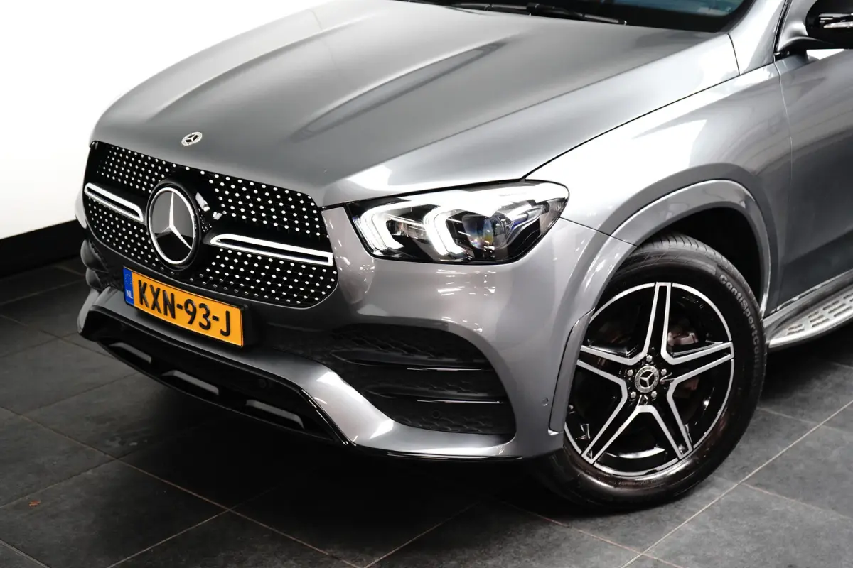 350 e 4MATIC Premium AMG-Line | Adapt. Cruise | Schuifdak | Softclose | Stoelverwarming | 360 Camera | Leder | Navi | Trekhaak | Memory | Elektr. Klep