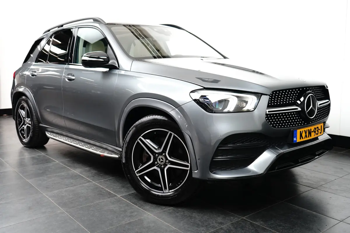 350 e 4MATIC Premium AMG-Line | Adapt. Cruise | Schuifdak | Softclose | Stoelverwarming | 360 Camera | Leder | Navi | Trekhaak | Memory | Elektr. Klep