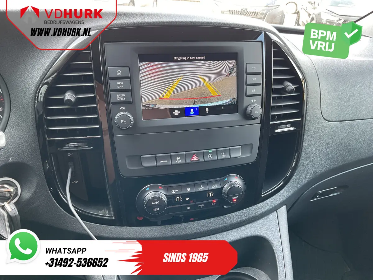 116 CDI L3 Aut. DC Dubbel Cabine LED/ Adapt.Cruise/ Carplay/ Standkachel/ Stoelverw./ Climate/ Camera/ 17’LMV/ Trekhaak