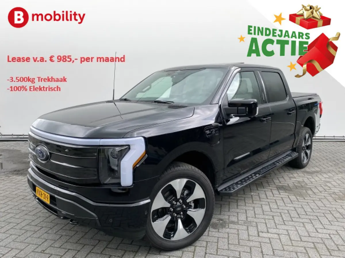 F-150 - Lightning Platinum 4x4 Extended Range 500km | Trekhaak 3500kg | Leer | Top View Camera | LED | Navigatie | Schuif/Kanteldak | Direct Leverbaar! | Pick Up