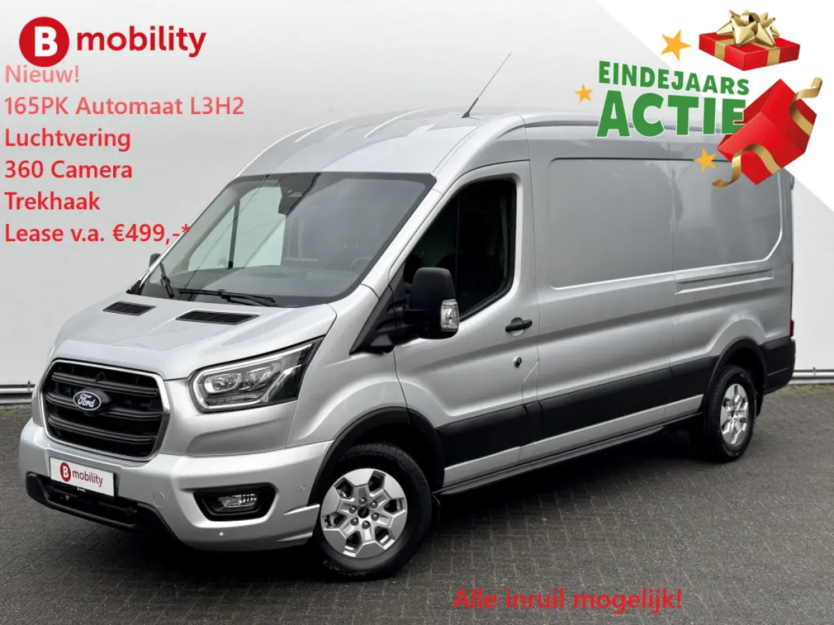 350 2.0 TDCI 165PK L3H2 Limited Automaat Luchtvering Trekhaak 2800kg | UNIEK* | Rondomzicht Camera | Apple CarPlay