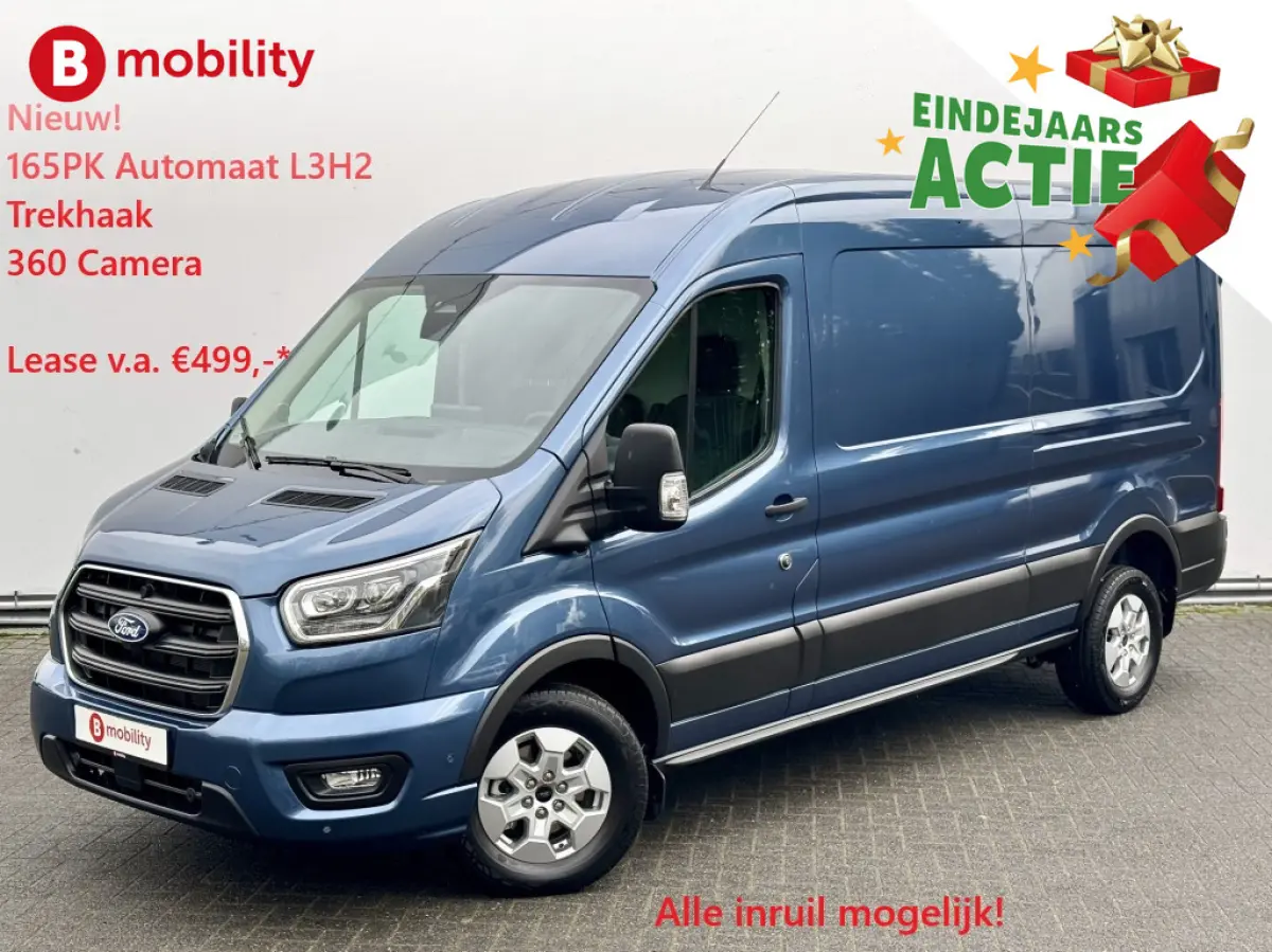 350 2.0 TDCI 165PK L3H2 Limited Automaat Trekhaak 2.800kg | UNIEK* | Rondomzicht Camera | Apple CarPlay
