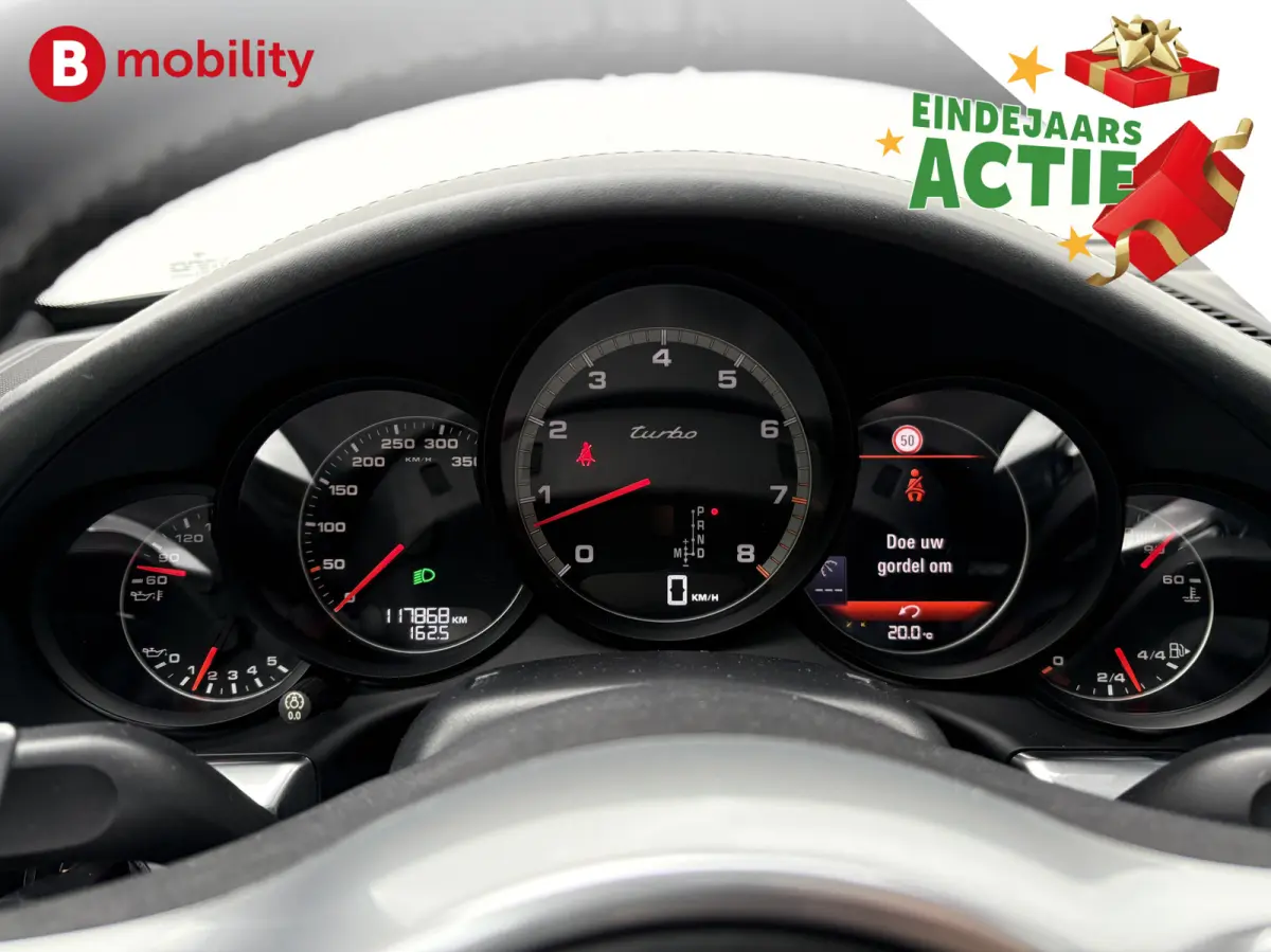 991 3.8 Turbo 521PK *Porsche Approved Sport Chrono Pakket Plus Schuif/Kanteldak | Cruise Control | Stoelventilatie/verwarming | Achteruitrijcamera | Adaptieve M-Sport onderstel