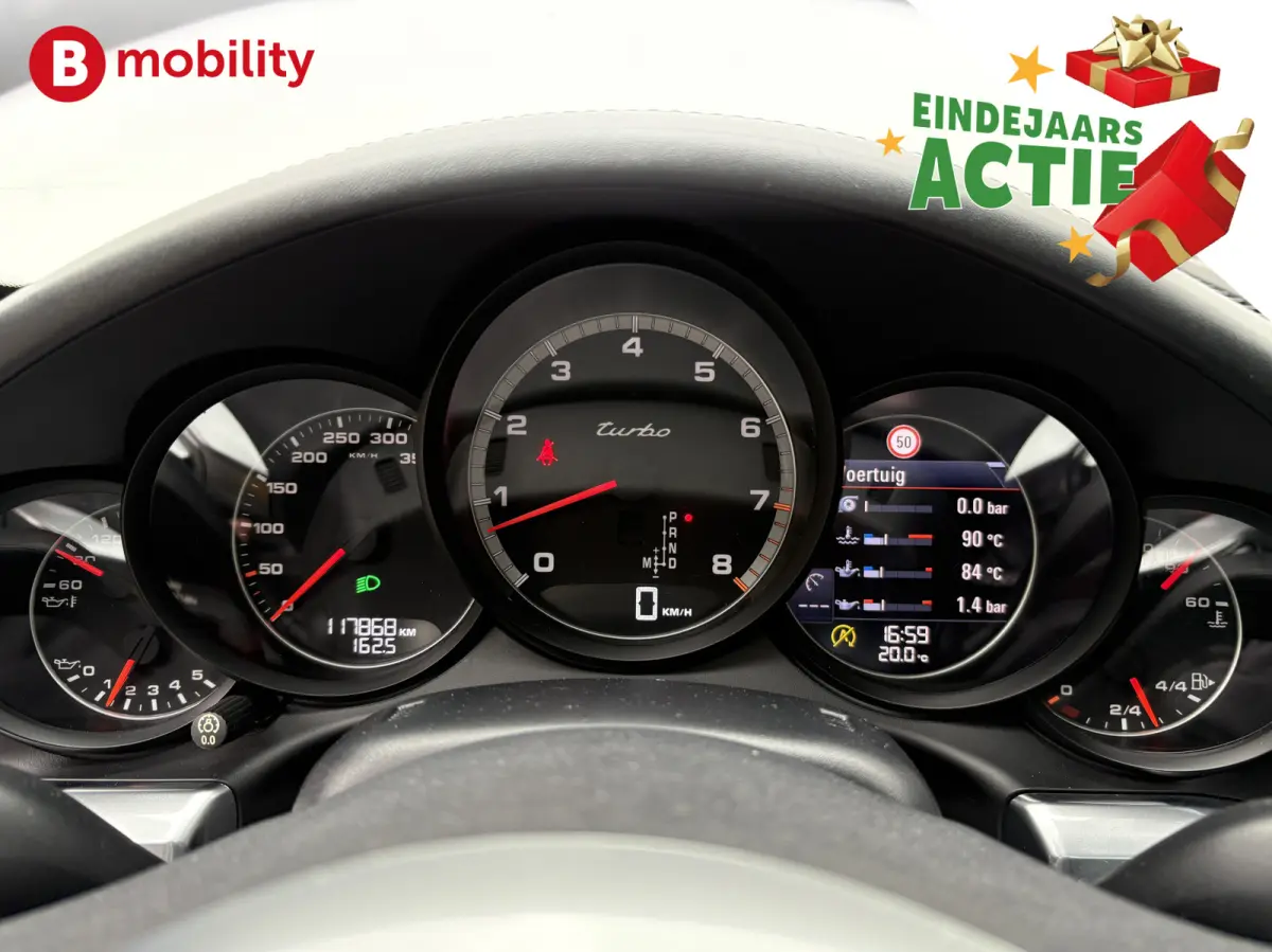 991 3.8 Turbo 521PK *Porsche Approved Sport Chrono Pakket Plus Schuif/Kanteldak | Cruise Control | Stoelventilatie/verwarming | Achteruitrijcamera | Adaptieve M-Sport onderstel