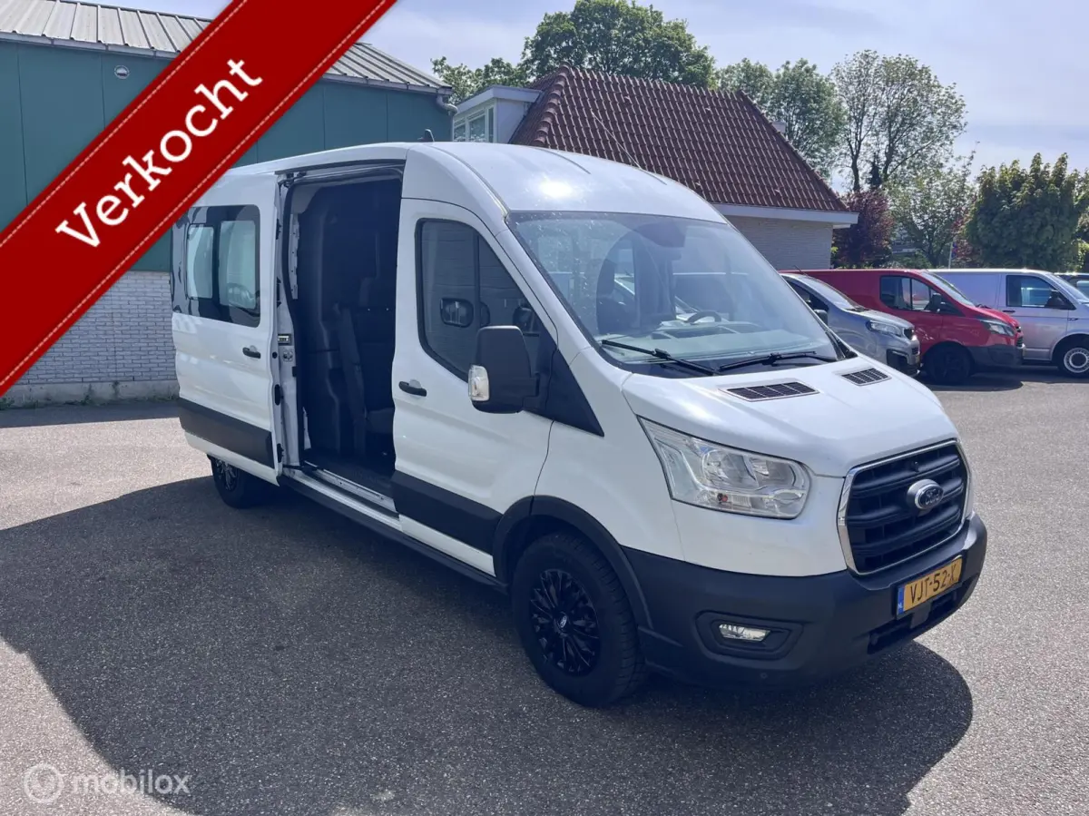 350 2.0 TDCI Euro 6 L3H2 Ambiente Dubbele Cabine Navi Airco Ceuise control Trekhaak