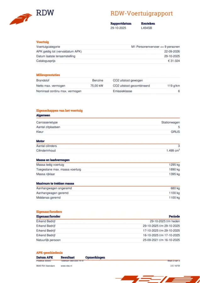 1.5 Automaat Business ed.