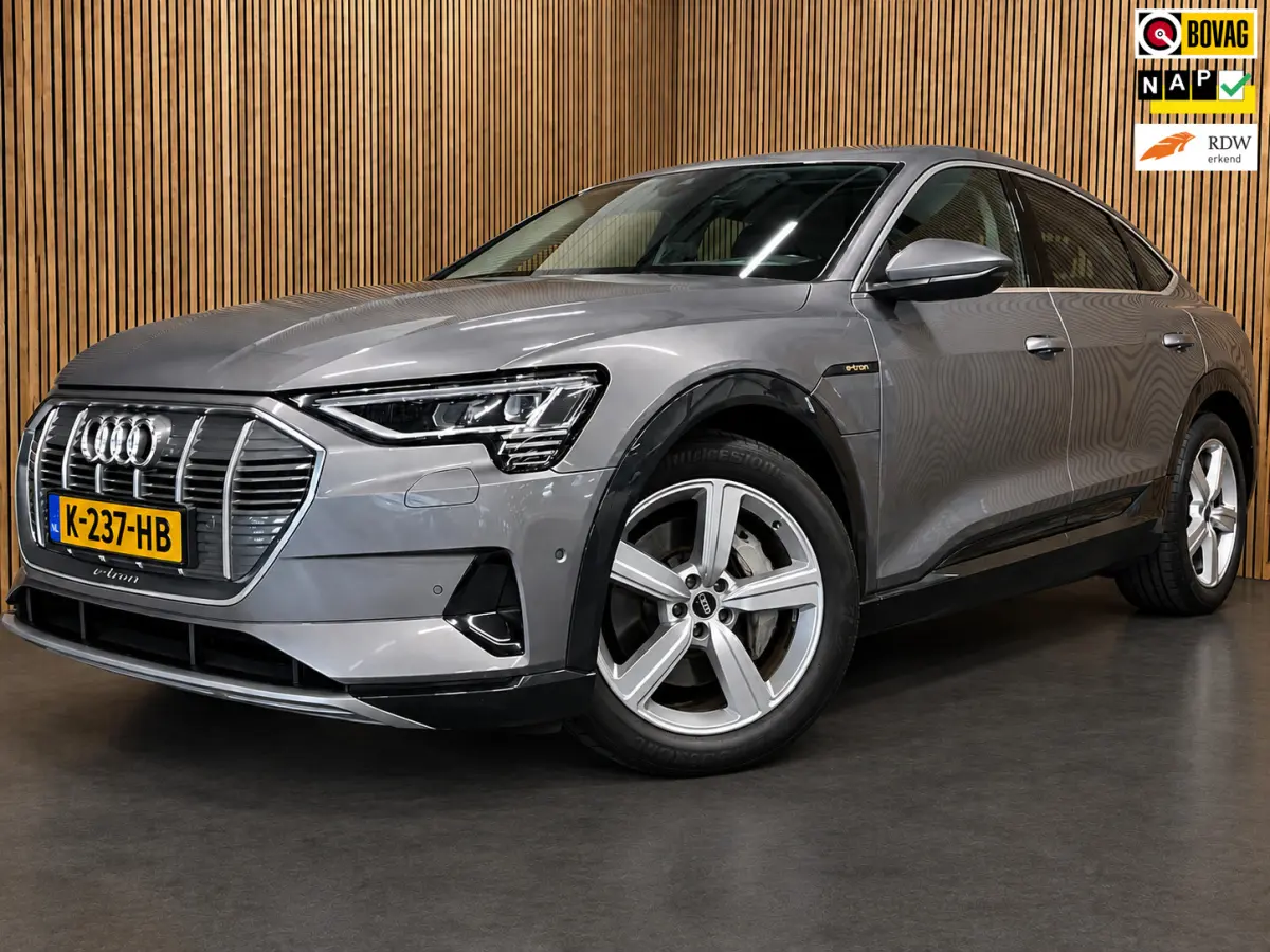 55 Quattro Business Plus 95 kWh|90%SOH|GROTE ACCU|PANO|LEDER|ACC|MEMORY|CAMERA|CARLAY/ANDROID|STOELVER|NAP|