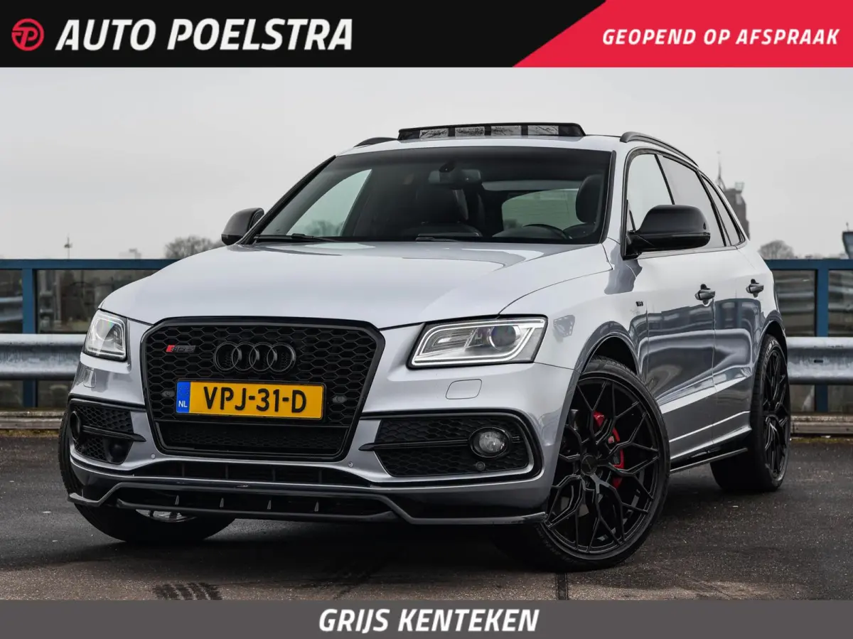 SQ5 3.0 TDI SQ5 Plus quattro 341 PK Grijs Kenteken Panoramadak B&O Leder Standkachel 22" excl. BTW