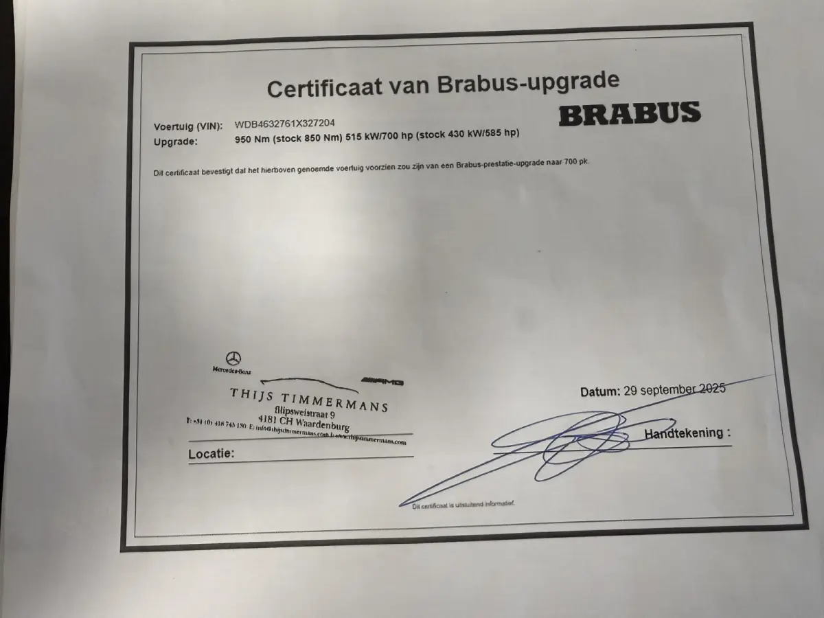ORIGINAL*G700 BRABUS WIDESTAR*STERRENHEMEL*24 INCH