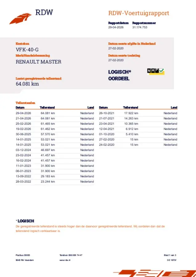 T35 2.3 dCi 135 PK L2H2 GROOT NAVI AIRCO TREKHAAK ZEER MOOI