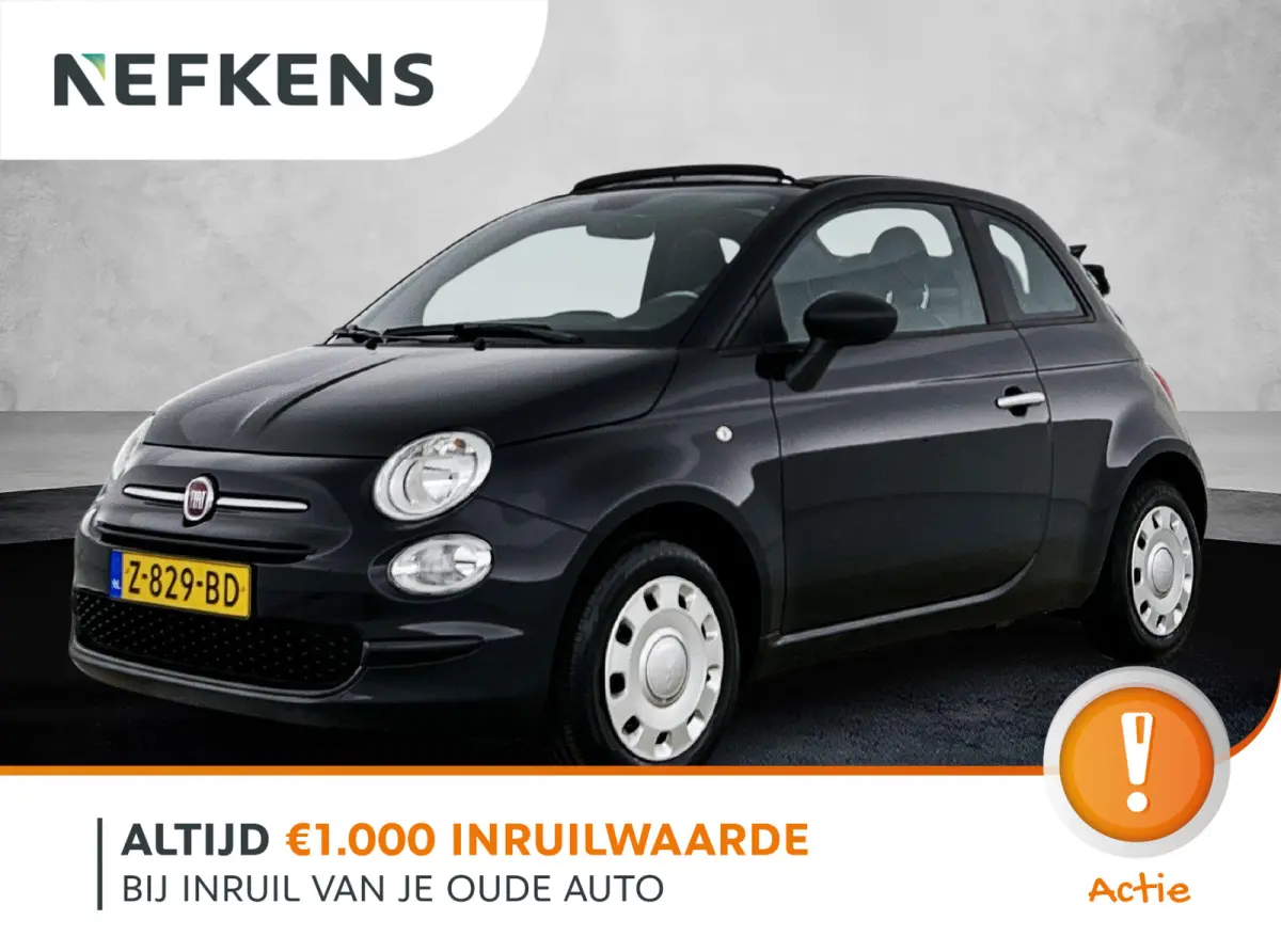 Urban Hybrid 70pk Fiat 500 Cabrio Urban Hybrid 70pk | Airco | Bluetooth | Elektrische Ramen Voor | Elektrische Buitenspiegels | Audio Systeem
