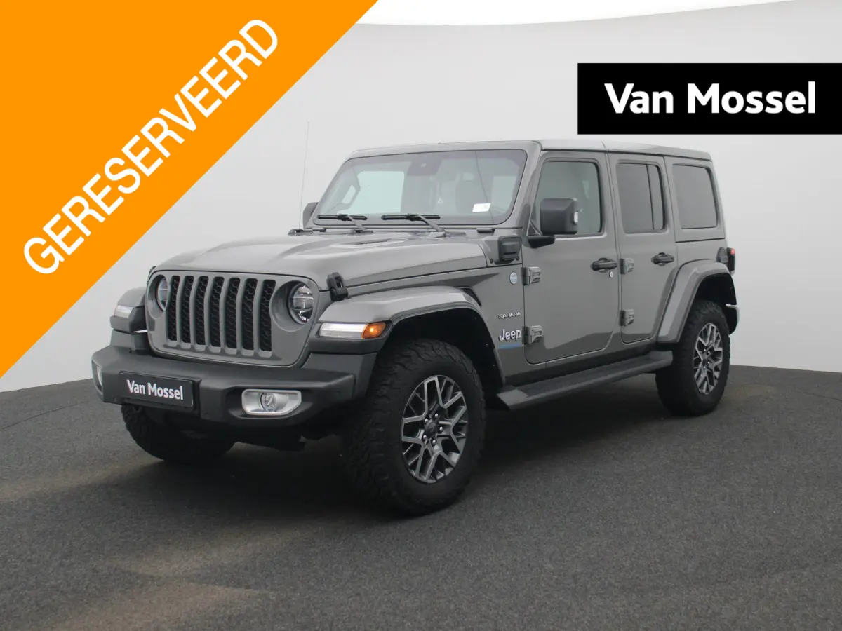 2.0T Sahara 4xe 380pk | Lederen Bekleding | Stoel & Stuurverwarming | Camera | Navigatie | Climate Controle | Hardtop |