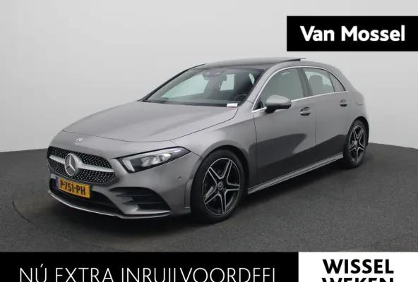 180 Business Solution AMG | Automaat | Panorama dak | DAB | Navigatie | Half-Leder | Virtual cockpit | Bluetooth | Parkeer sensoren | Stoel verwarming | Cruise Control | Lichtmetalen Velgen 