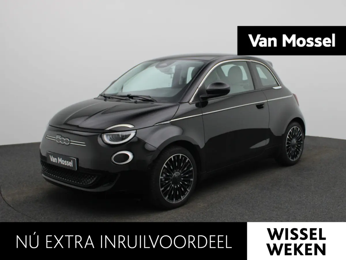 500e 42 kWh La Prima | CAMERA | PARKEERSENSOREN V+A | DODEHOEK DETECTIE | ADAPTIEF CRUISE CONTROL | KEYLESS |