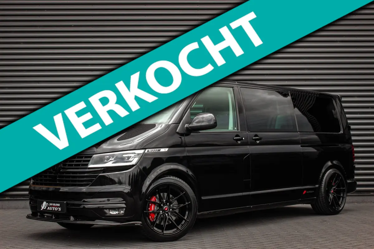 2.0 TDI L2H1 204PK BULLI DC DUBBEL CABINE / JB-EDITION / FULL OPTIONS / LEDER BEKLEDING / FULL BLACK /APPLE