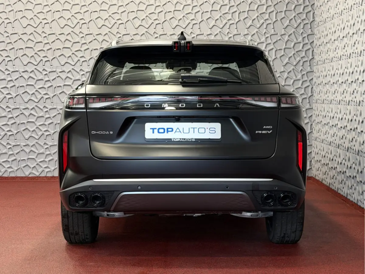 OMODA 9 PREMIUM AWD | 145 KM ELEKTRISCH | 538 PK | MAT ZWART 4WD 4X4