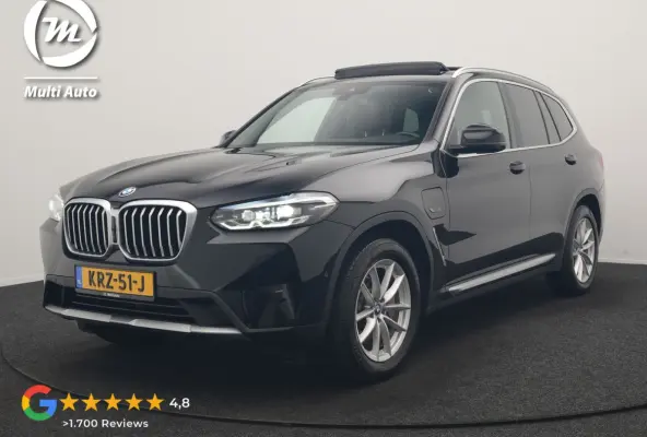 xDrive30e PHEV FACELIFT 293pk Dealer O.H | Trekhaak | Panodak | 360 Camera | Lederen Sportstoelen Verwarmd | Cruise Control | Apple Carplay | Virtual | Navigatie | DAB | 18"L.M | Plug In Hyb