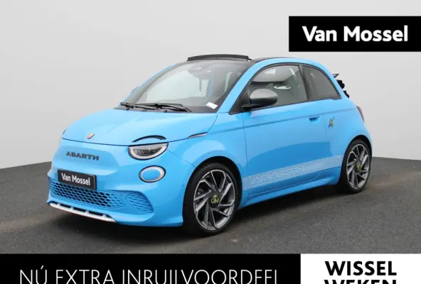 Abarth Scorpionissima 42 kWh | Cabrio | Apple Carplay / Android Auto | JBL | Half-Alcantara | Sportstuur | Kuipstoelen | Stoelverwarming | Camera | Dodehoek | Climate Control | Cruise Contro