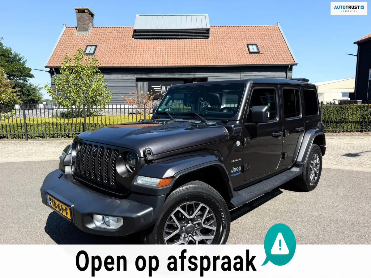 Jeep Wrangler 380 Sahara 2.0 PHEV Softtop AWD 4x4 Leer Navi Led-Xenon
